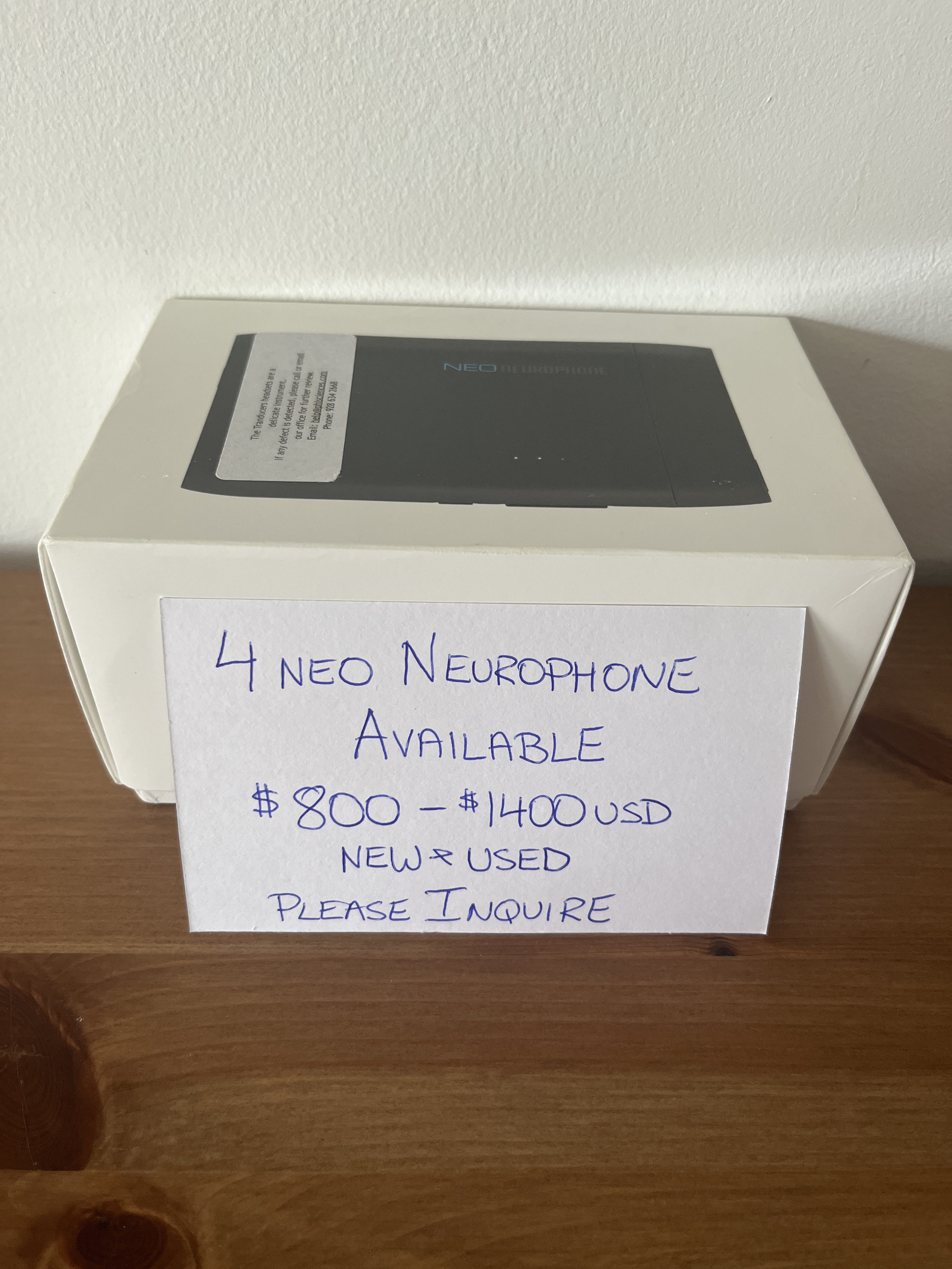 Neo Neurophone – 4 AVAILABLE (NEW AND USED – $800 to $1400 Pricing) INQUIRE